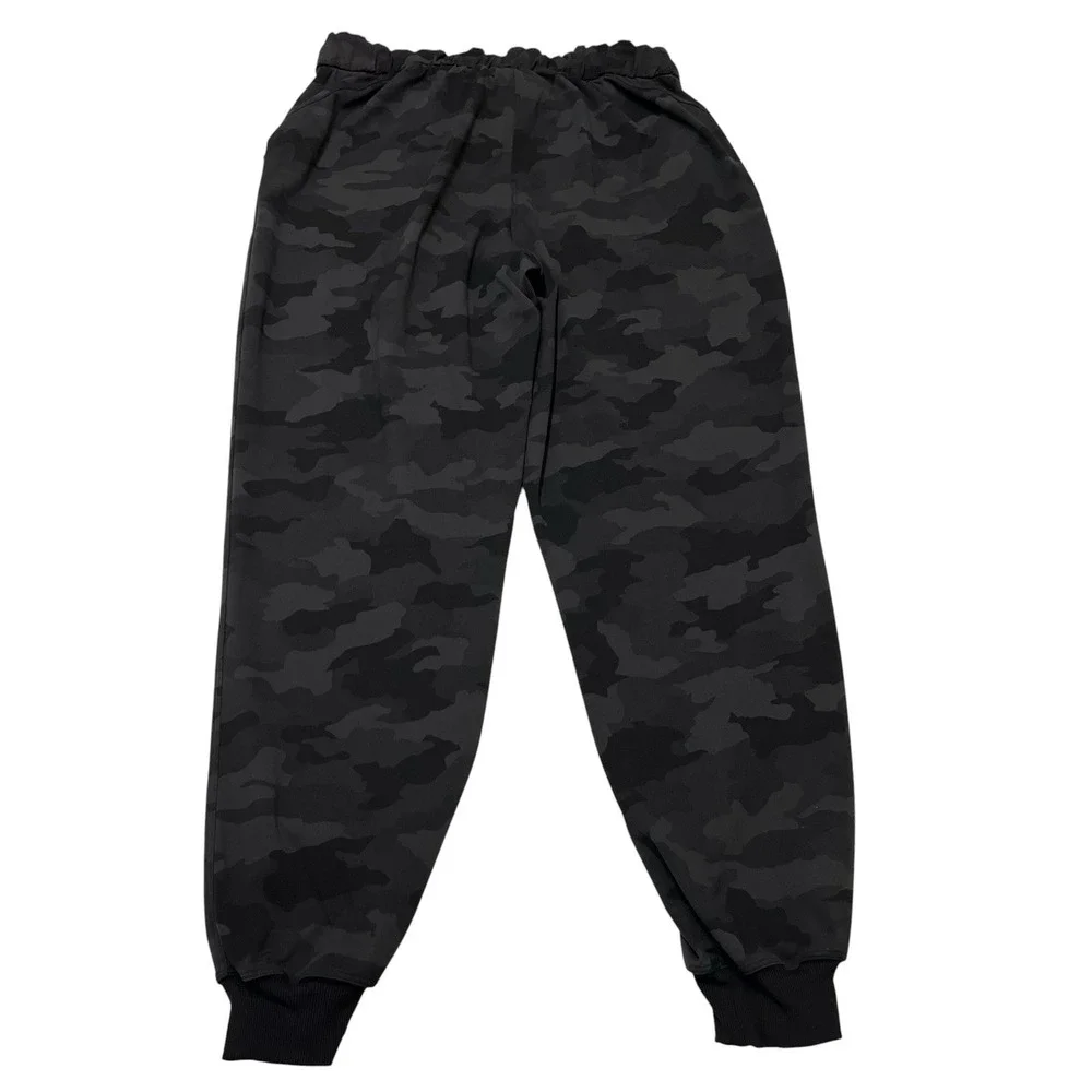 Lululemon Dance Studio Joggers Black Camo Full Length Mid Rise Size 10 Athletic